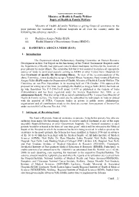 Application Form for Financial Assistance out of Health Minister's