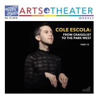Cole Escola: from Craigslist to the Park West