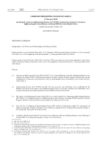 Commission Implementing Decision