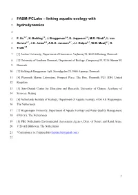 FABM-Pclake – Linking Aquatic Ecology with Hydrodynamics