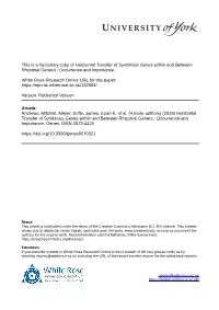 Horizontal Transfer of Symbiosis Genes Within and Between Rhizobial Genera : Occurrence and Importance