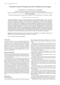 The Generic Status of Oxyanthus Gossweileri (Rubiaceae) from Angola