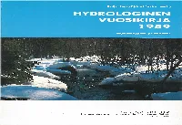 VESI- JA YMPÄRISTÖHALIITUS National Board of Waters and the Environment, Finland HELSINKI 1992