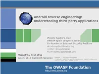 Android Reverse Engineering: Understanding Third-Party Applications