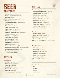 Draft BEER Bottled Bottled