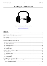 Sonifight User Guide V1.2 2018/11/14