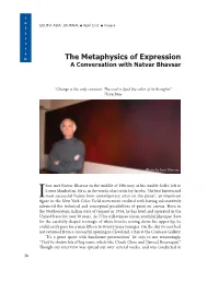 The Metaphysics of Expression: a Conversation with Natvar Bhavsar