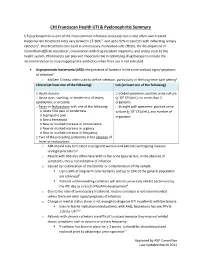 UTI and Pyelonephritis Summary