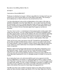 Carol Bitting Public Comments