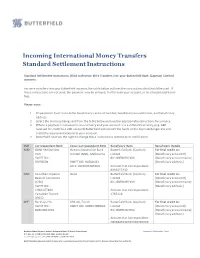 CAYMAN Standard Settlement Instructions March 8.Pdf