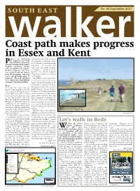 Coast Path Makes Progress in Essex and Kent