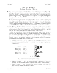 Handling Collisions