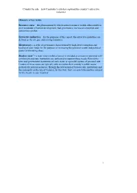 How Cambodia's Elite Has Captured the Country's Extractive Industries 1 Glossary of Key Terms Resource