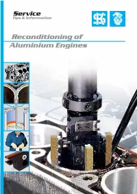 Reconditioning of Aluminium Engines Reconditioning of Aluminium Engine Blocks Impressum