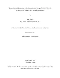 An Analysis of Marine Shell Ornament Distribution