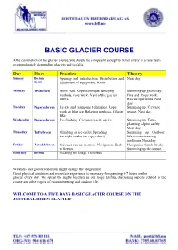 Basic Glacier Course