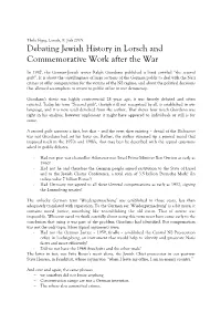 Debating Jewish History in Lorsch and Commemorative Work After the War