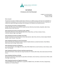 First Report