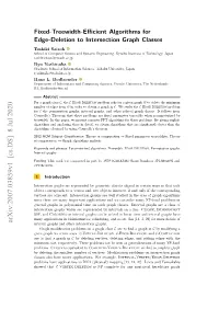 Fixed-Treewidth-Efficient Algorithms for Edge-Deletion to Intersection