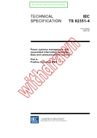 Technical Specification Iec Ts 62351-4