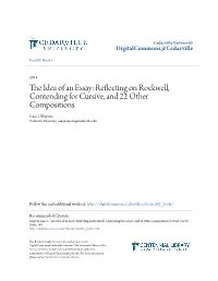 The Idea of an Essay: Reflecting on Rockwell, Contending for Cursive