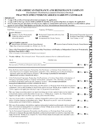 Vicarious Liability Supplemental Application (.Pdf)