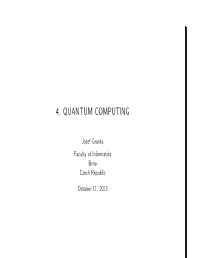 4. Quantum Computing