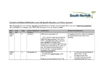 Schedule of Additional Modifications to the Site Specific Allocations and Polices Document [PDF]