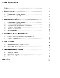 Table of Contents