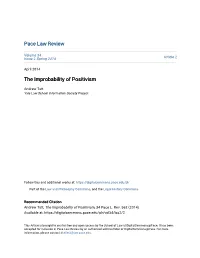 The Improbability of Positivism