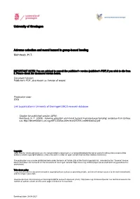 University of Groningen Adverse Selection and Moral Hazard In