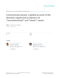 And “Exotic” Meats
