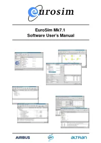 Eurosim Mk7.1 Software User's Manual