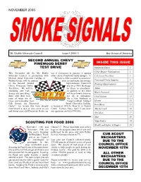 November 2006 Inside This Issue Scouting for Food