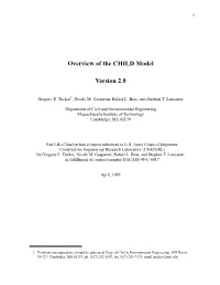 Overview of the CHILD Model Version