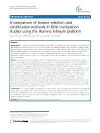 A Comparison of Feature Selection and Classification Methods in DNA