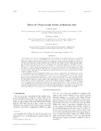 Effects of a Warm Oceanic Feature on Hurricane Opal