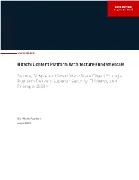 Hitachi Content Platform Architecture Fundamentals