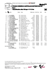 R Race CLASSIFICATION