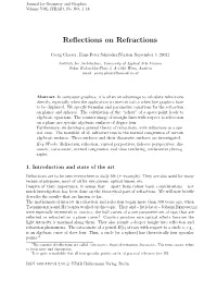 Reflections on Refractions