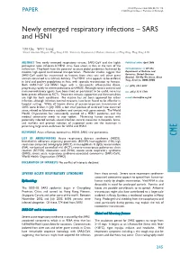 SARS and H5N1