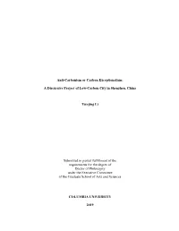 A Discursive Project of Low-Carbon City in Shenzhen, China