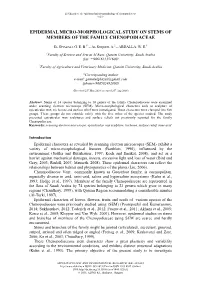 AL SOQEER, A. – ABDALLA, W. E. : Epidermal Micro-Morphological Study on Stems of Members