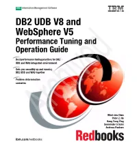 DB2 UDB V8 and Websphere V5 Performance Tuning and Operation Guide