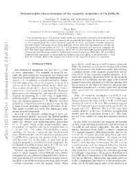 First-Principles Characterization of the Magnetic Properties of Cu $ 2