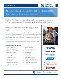 Horizonsolutions.Com INDUSTRIAL & METALWORKING SOLUTIONS