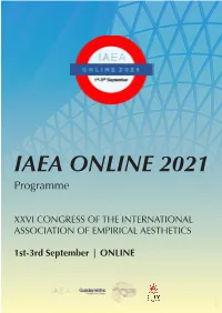 IAEA ONLINE 2021 Programme