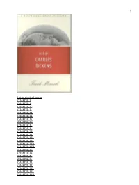 Life of Charles Dickens CHAPTER I
