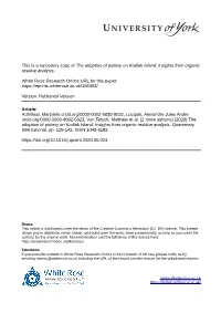 The Adoption of Pottery on Kodiak Island: Insights from Organic Residue Analysis