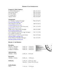 Derrick Club Website Visit Club Calendars Are Available to Notify You of Special Events and Activities